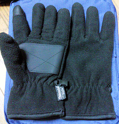 フリース素材の手袋